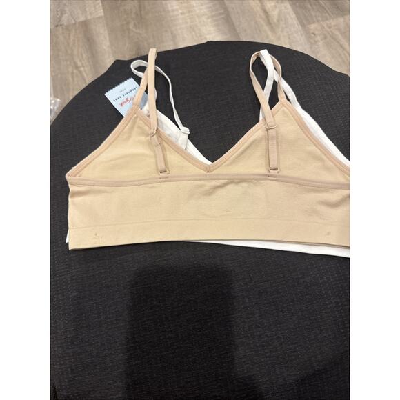 Cat & Jack Girls 2 Pack Seamless Bras Size Large Unicorn, Nude New - Picture 4 of 7